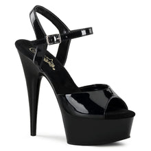 Load image into Gallery viewer, Tacones Pleaser DELIGHT-609 Negro Charol
