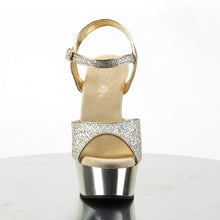 Cargar imagen en el visor de la galería, Tacones Pleaser DELIGHT-609G Dorado Gltr Cromo
