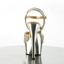 Cargar imagen en el visor de la galería, Tacones Pleaser DELIGHT-609G Dorado Gltr Cromo
