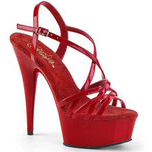 Cargar imagen en el visor de la galería, Tacones Pleaser DELIGHT-613 Rojo Charol
