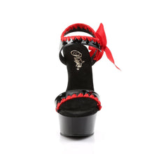 Cargar imagen en el visor de la galería, Tacones Pleaser DELIGHT-615 Negro Rojo
