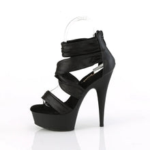Load image into Gallery viewer, Tacones Pleaser DELIGHT-620 Negro Faux Le

