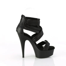 Load image into Gallery viewer, Tacones Pleaser DELIGHT-620 Negro Faux Le
