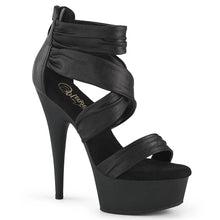 Load image into Gallery viewer, Tacones Pleaser DELIGHT-620 Negro Faux Le
