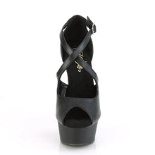 Load image into Gallery viewer, Tacones Pleaser DELIGHT-621 Negro Piel Sintética
