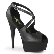 Load image into Gallery viewer, Tacones Pleaser DELIGHT-621 Negro Piel Sintética
