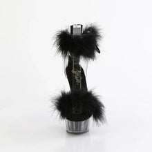 Carregar imagem no visualizador da galeria, Tacones Pleaser DELIGHT-624F Transparente Negro Fur
