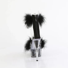 Carregar imagem no visualizador da galeria, Tacones Pleaser DELIGHT-624F Transparente Negro Fur
