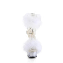 Load image into Gallery viewer, Tacones Pleaser DELIGHT-624F Transparente Blanco Fur

