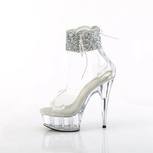 Carregar imagem no visualizador da galeria, Tacones Pleaser DELIGHT-624RS-02 Transparente Plata
