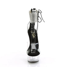 Load image into Gallery viewer, Tacones Pleaser DELIGHT-624RS Transparente Negro
