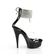 Cargar imagen en el visor de la galería, Tacones Pleaser DELIGHT-624RS Transparente Negro

