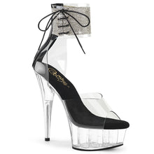 Load image into Gallery viewer, Tacones Pleaser DELIGHT-624RS Transparente Negro
