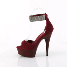 Load image into Gallery viewer, Tacones Pleaser DELIGHT-625 Burdeos Faux Suede

