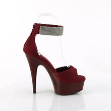 Load image into Gallery viewer, Tacones Pleaser DELIGHT-625 Burdeos Faux Suede
