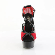Cargar imagen en el visor de la galería, Tacones Pleaser DELIGHT-652-1 Negro Charol Rojo
