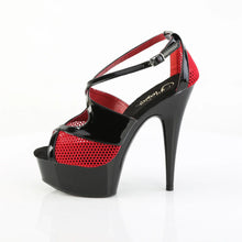 Cargar imagen en el visor de la galería, Tacones Pleaser DELIGHT-652-1 Negro Charol Rojo
