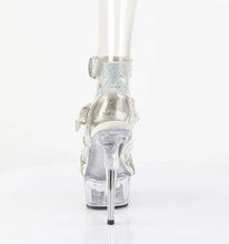 Load image into Gallery viewer, Tacones Pleaser DELIGHT-656RS Plata Transparente
