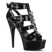 Cargar imagen en el visor de la galería, Tacones Pleaser DELIGHT-658 Negro Charol
