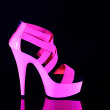 Cargar imagen en el visor de la galería, Tacones Pleaser DELIGHT-669UV Neon H. Rosa
