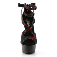 Load image into Gallery viewer, Tacones Pleaser DELIGHT-678LC Rojo Satin Lace
