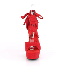 Cargar imagen en el visor de la galería, Tacones Pleaser DELIGHT-679 Rojo Faux Suede
