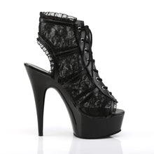 Cargar imagen en el visor de la galería, Tacones Pleaser DELIGHT-696LC Negro Lace
