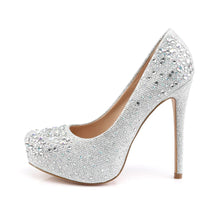 Load image into Gallery viewer, Zapatos Fabulicious DESTINY-06R Plata Purpurina Fabric

