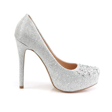Load image into Gallery viewer, Zapatos Fabulicious DESTINY-06R Plata Purpurina Fabric
