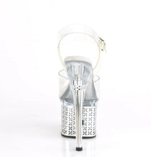 Load image into Gallery viewer, Tacones Pleaser DISCOLITE-708FLP Transparente Plata Cromo
