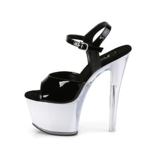 Cargar imagen en el visor de la galería, Tacones Pleaser DISCOLITE-709 Negro Charol White

