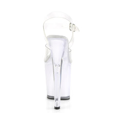 Cargar imagen en el visor de la galería, Tacones Pleaser DISCOLITE-808 Transparente White Glow
