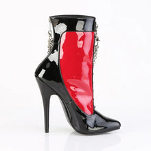 Cargar imagen en el visor de la galería, Botas Devious DOMINA-1033 Negro Rojo Charol
