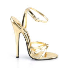 Carregar imagem no visualizador da galeria, Tacones Devious DOMINA-108 Dorado Pu
