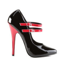 Cargar imagen en el visor de la galería, Tacones Devious DOMINA-442 Negro Rojo Charol
