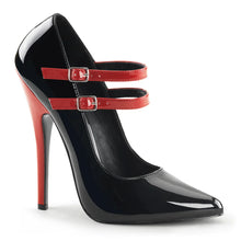 Cargar imagen en el visor de la galería, Tacones Devious DOMINA-442 Negro Rojo Charol
