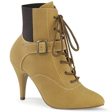 Load image into Gallery viewer, Botas Pleaser Pink Label DREAM-1022 Tan Fuax Nubuck

