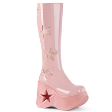 Cargar imagen en el visor de la galería, Botas Demonia DYNAMITE-218 B. Rosa Pat-B. Rosa Multi Gliter
