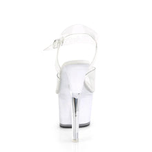 Carregar imagem no visualizador da galeria, Tacones Pleaser ECHOLITE-708 Transparente White Glow
