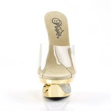 Load image into Gallery viewer, Tacones Pleaser ECLIPSE-601DM Transparente Dorado Cromo
