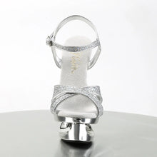 Cargar imagen en el visor de la galería, Tacones Pleaser ECLIPSE-619G Plata Gltr Cromo
