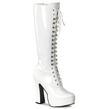 Cargar imagen en el visor de la galería, Tacones Pleaser ELECTRA-2020 Blanco Charol
