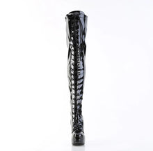 Cargar imagen en el visor de la galería, Tacones Pleaser ELECTRA-3023 Negro Str. Charol
