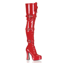 Carregar imagem no visualizador da galeria, Tacones Pleaser ELECTRA-3028 Rojo Str Charol
