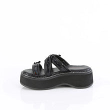 Cargar imagen en el visor de la galería, Sandalias Demonia EMILY-07 Negro Piel vegana-Holo Pat
