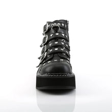 Load image into Gallery viewer, Botines Demonia EMILY-315 Negro Piel vegana
