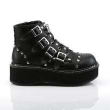 Load image into Gallery viewer, Botines Demonia EMILY-315 Negro Piel vegana
