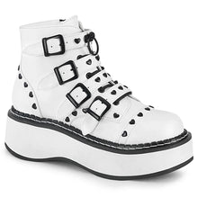 Carregar imagem no visualizador da galeria, Botines Demonia EMILY-315 Blanco Piel vegana
