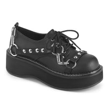 Carregar imagem no visualizador da galeria, Zapatos con plataforma Demonia EMILY-32 Negro Piel vegana
