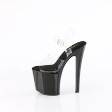 Cargar imagen en el visor de la galería, Tacones Pleaser ENCHANT-708 Transparente Negro

